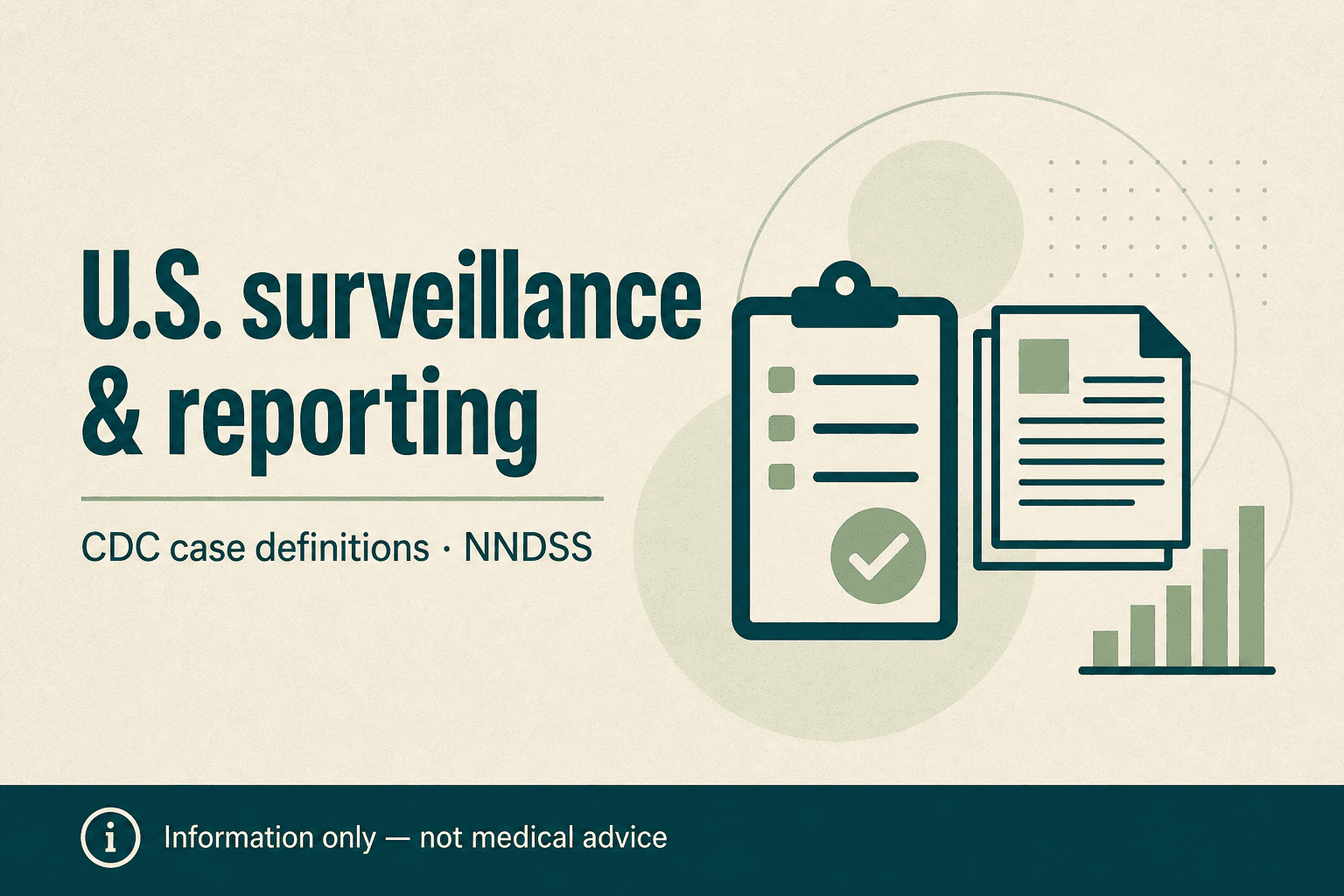 Editorial banner: U.S. CDC reported hantavirus cases and surveillance context, information only disclaimer
